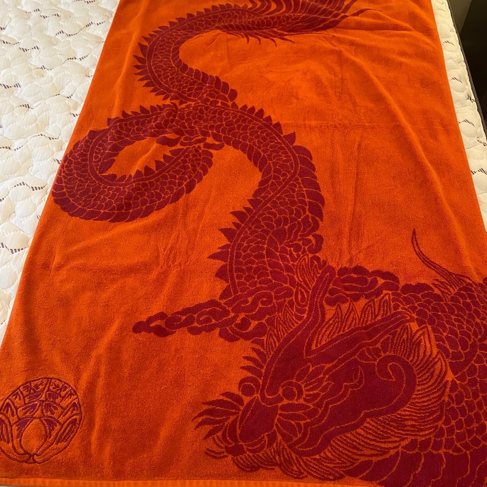 Natori beach towel reversible